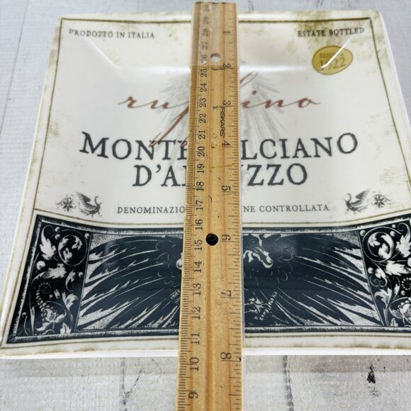 2005 Cape Craftsmen CCM1 Various Wine Labels Ceramic Square 8" Plates Set of 4 - Picture 11 of 16